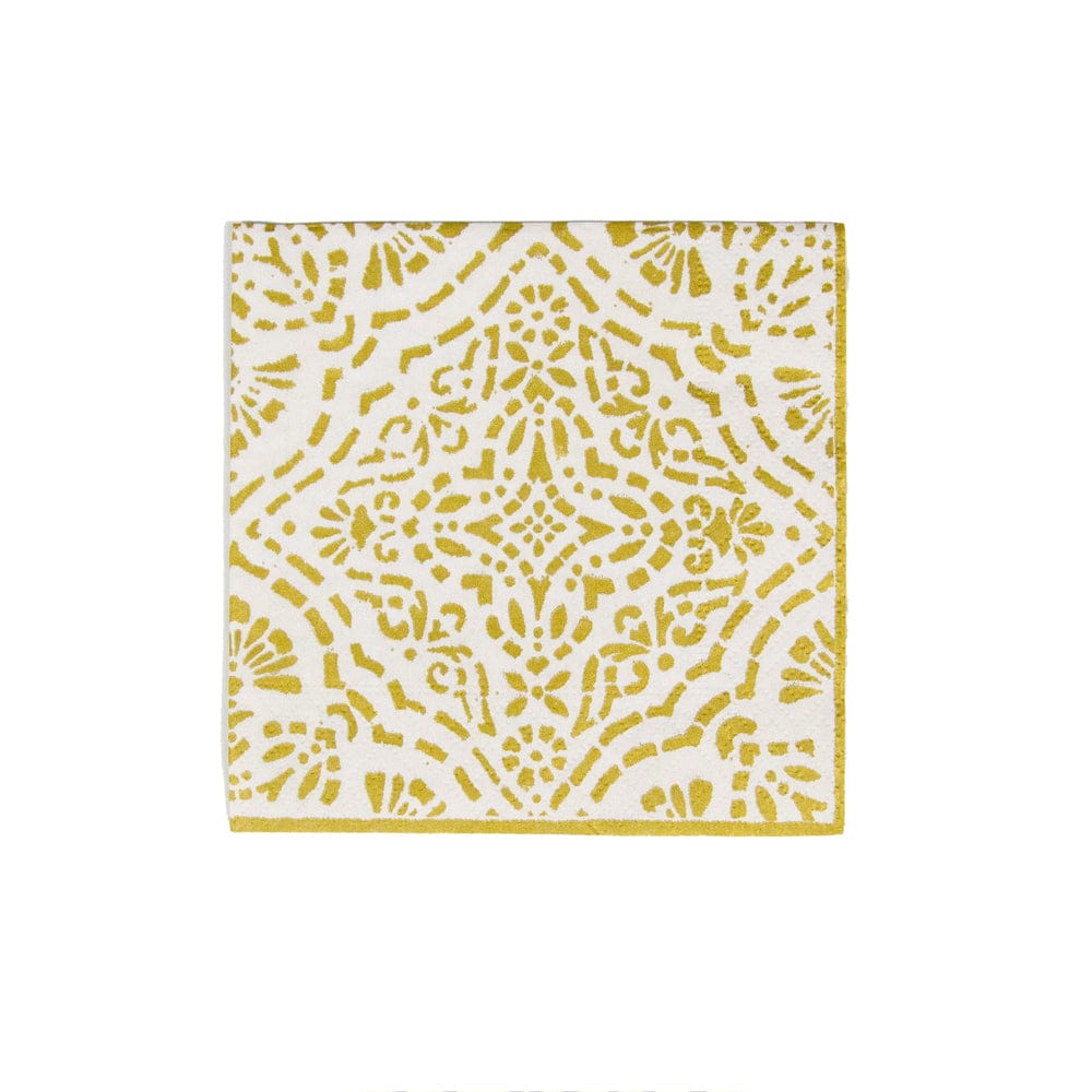 Annika Ivory/gold Napkin Cocktail