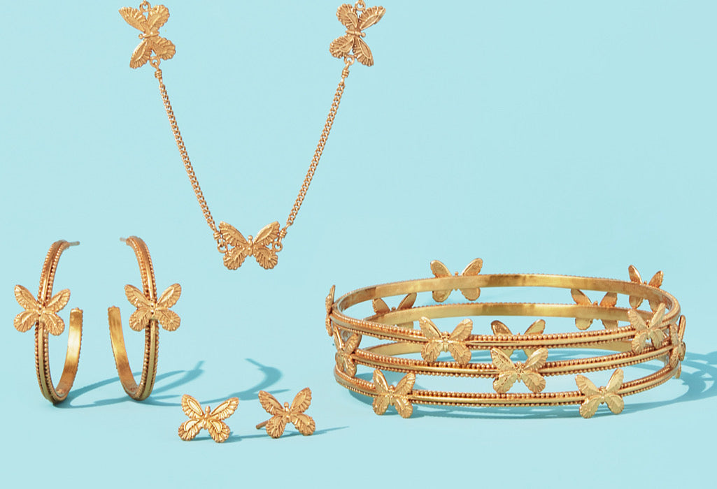 Windsor Hoop Gold Crystal-Small