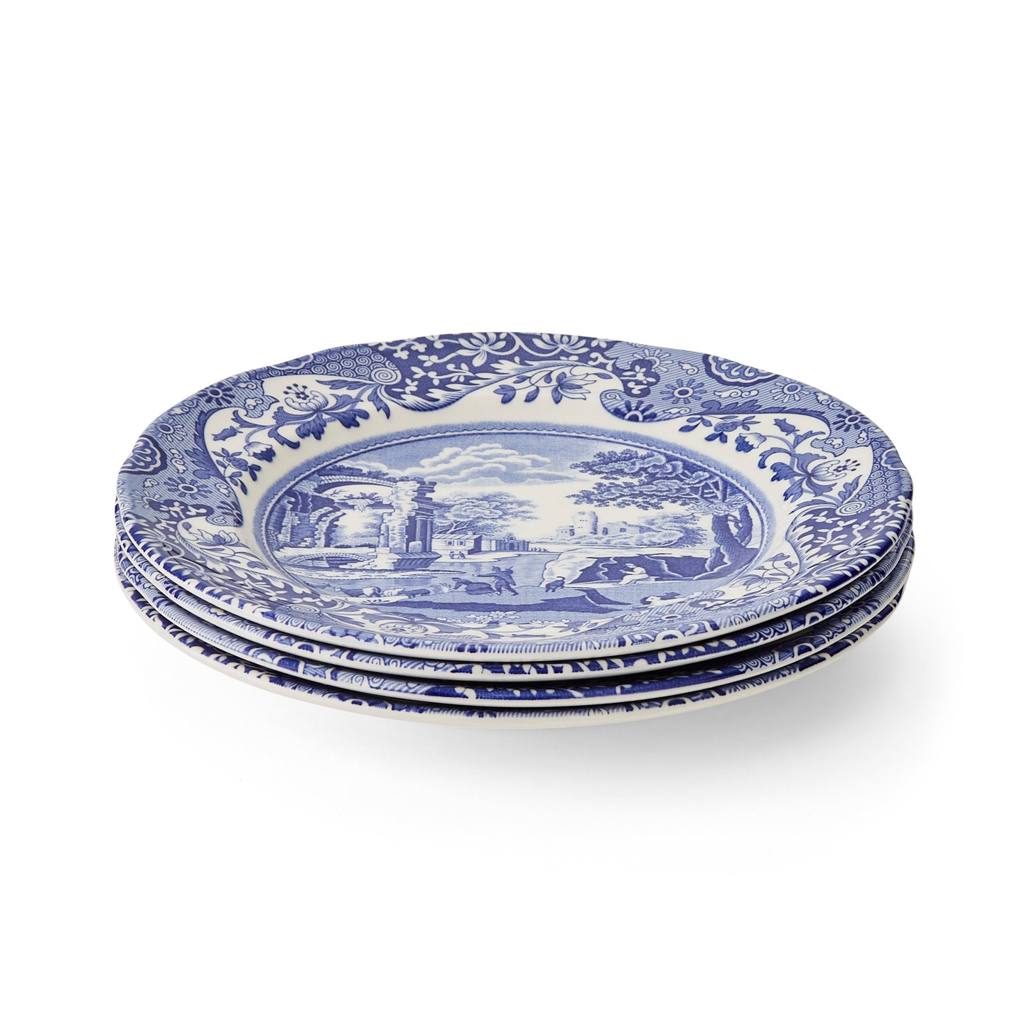 Blue Italian Salad Plate