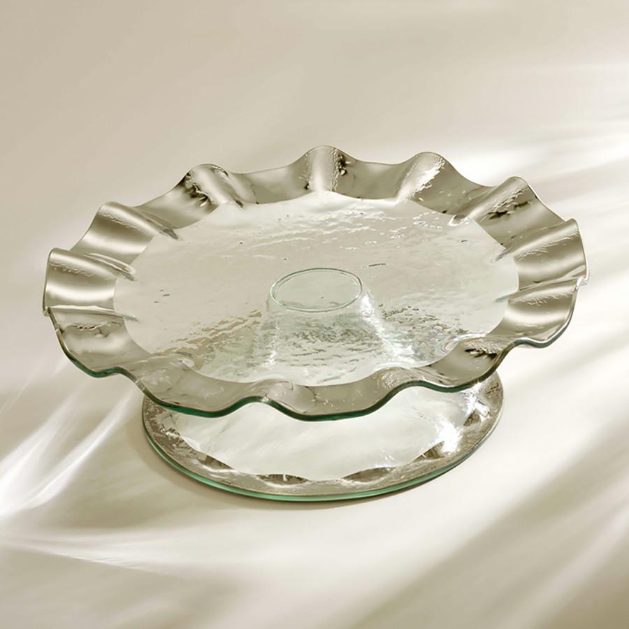 Ruffle 14 1/4" Pedestal Cake Plate