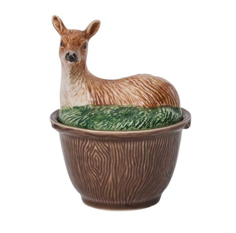 Forest Walk Deer Bowl with Lid