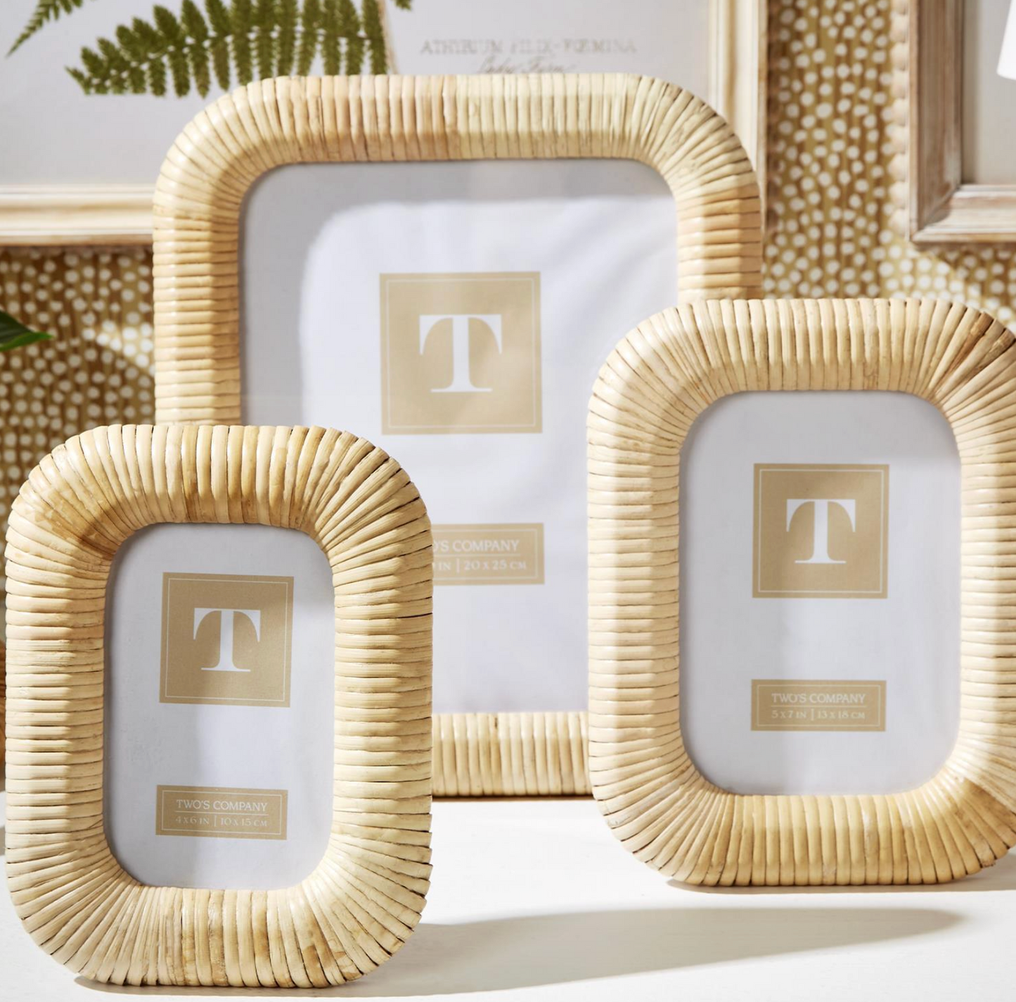 Woven Rattan 8x10 Photo Frame