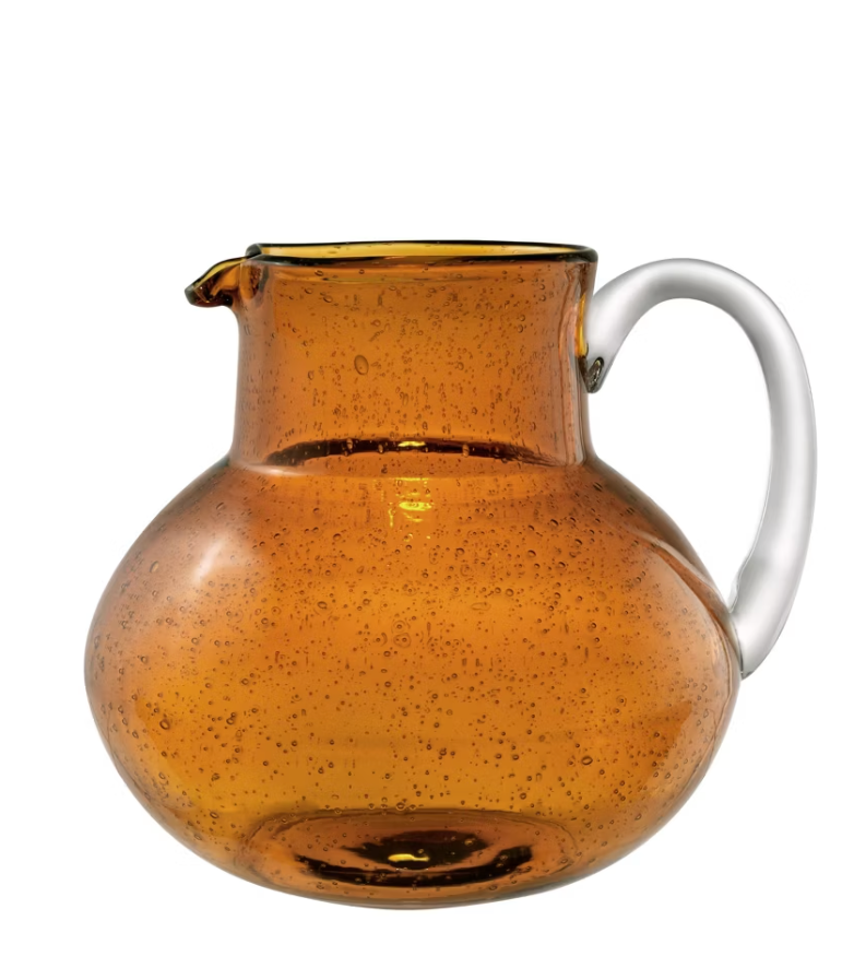 Amber Iris Bubble Pitcher