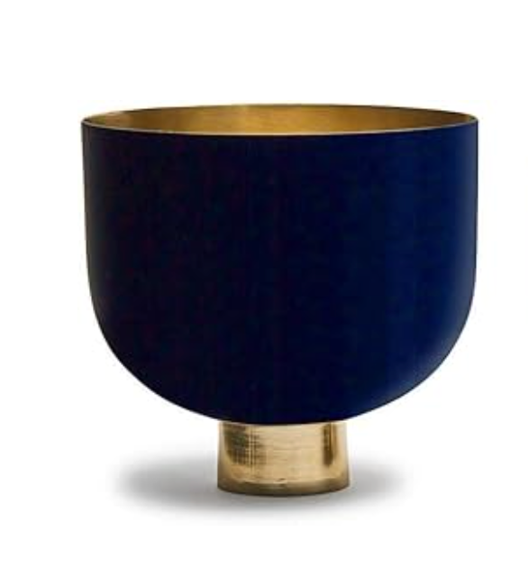 Decorative Opus Bowls W/Gold Base-Large