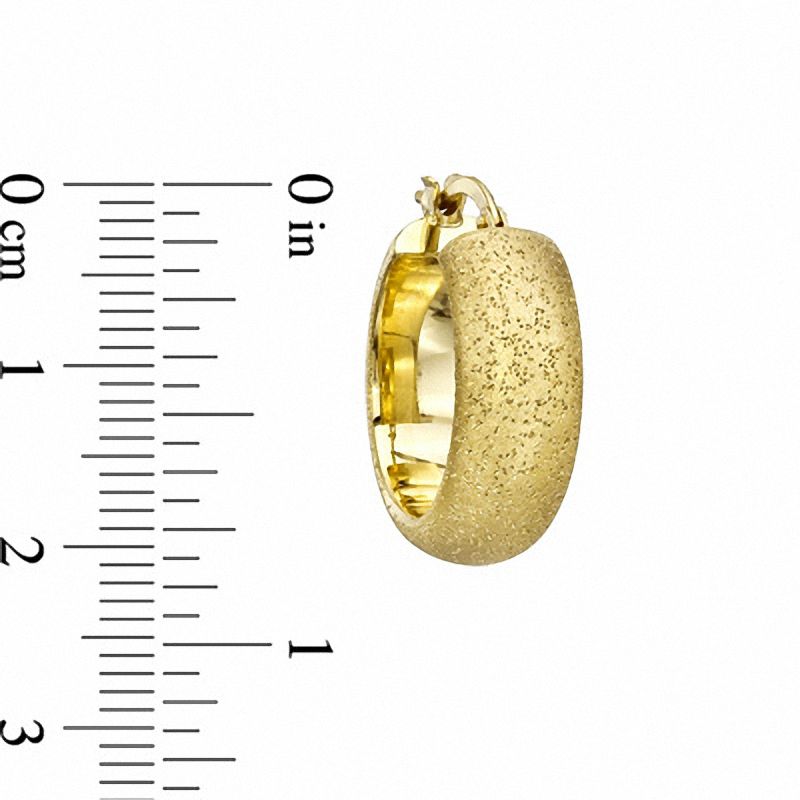 Large Gold Plated Hoop Earrings