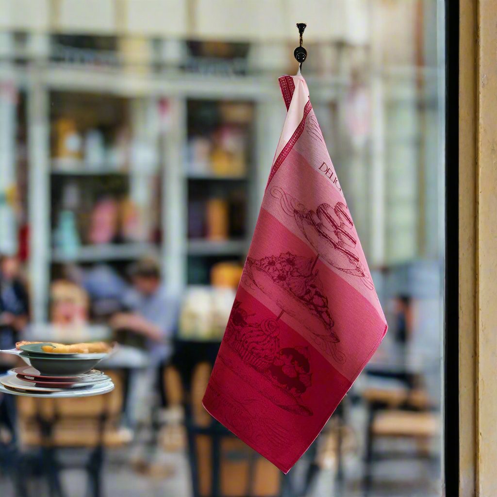 Delices Gourmands Rose Kitchen Towel