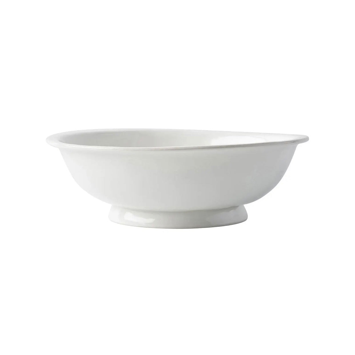 Puro Whitewash Footed Fruit Bowl