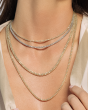 14K 3.3mm Fancy Ice Chain Bracelet