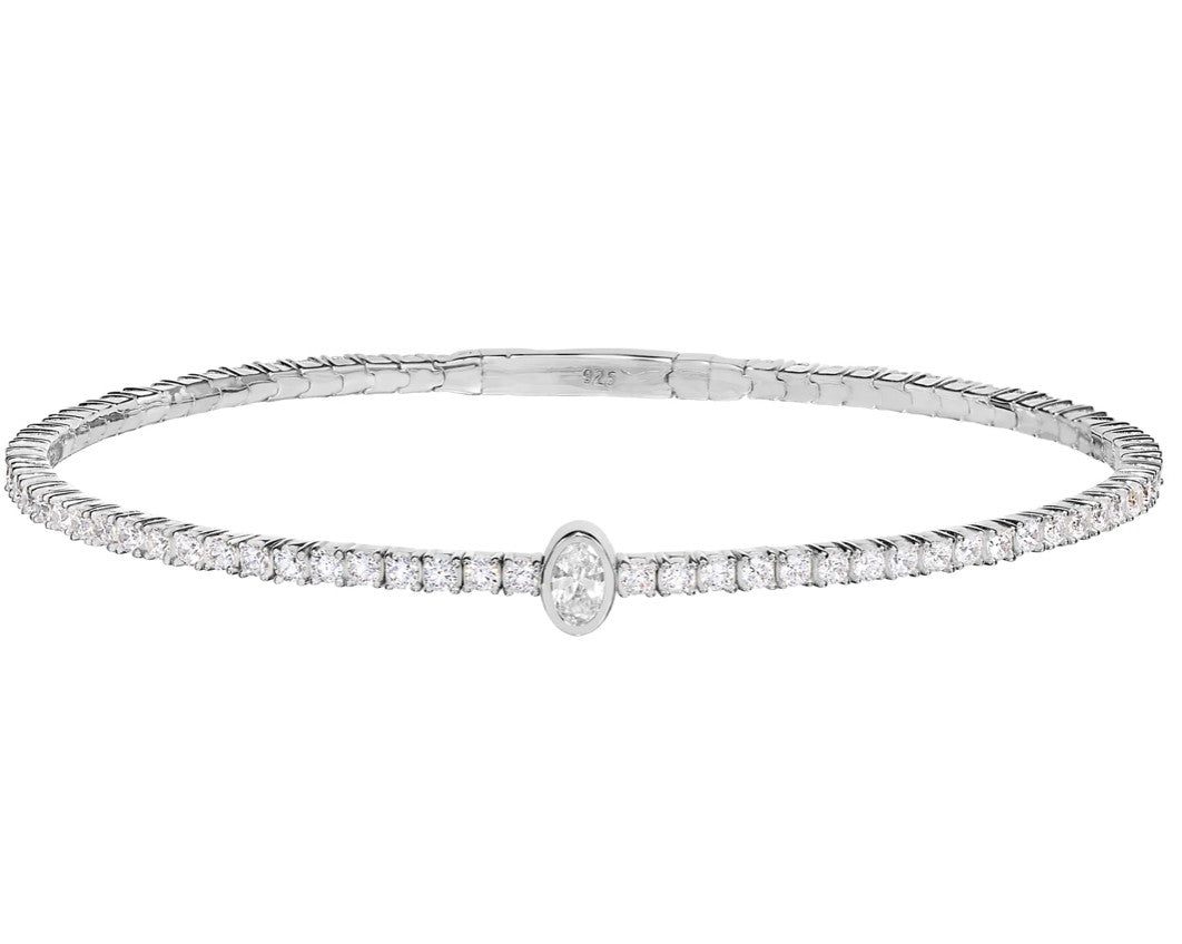 Central Oval Flex Bracelet