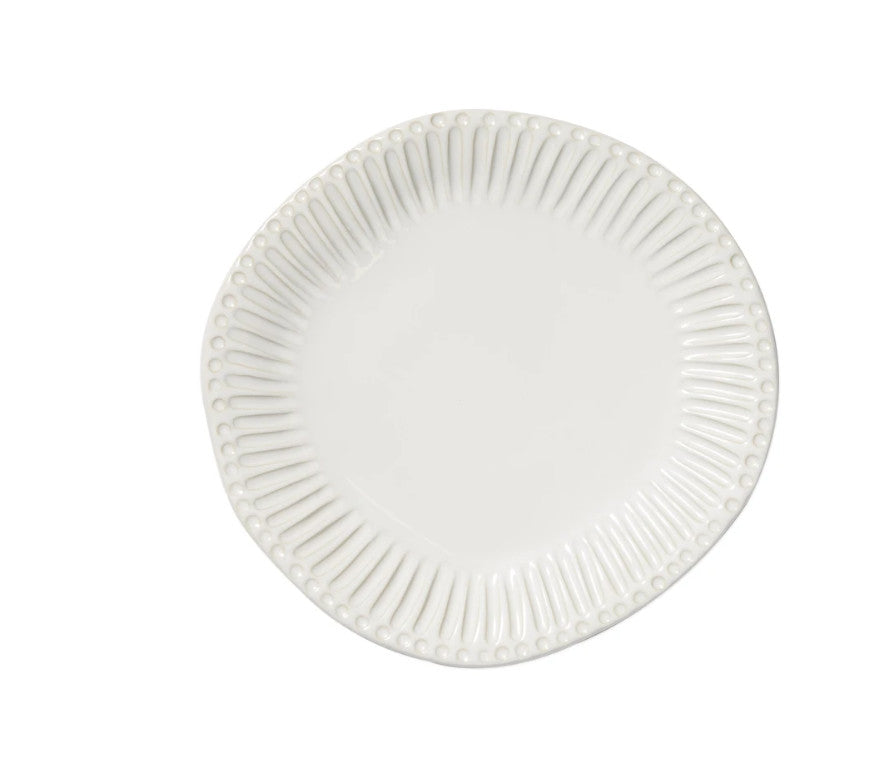 Incanto Stone Stripe White Dinner Plate