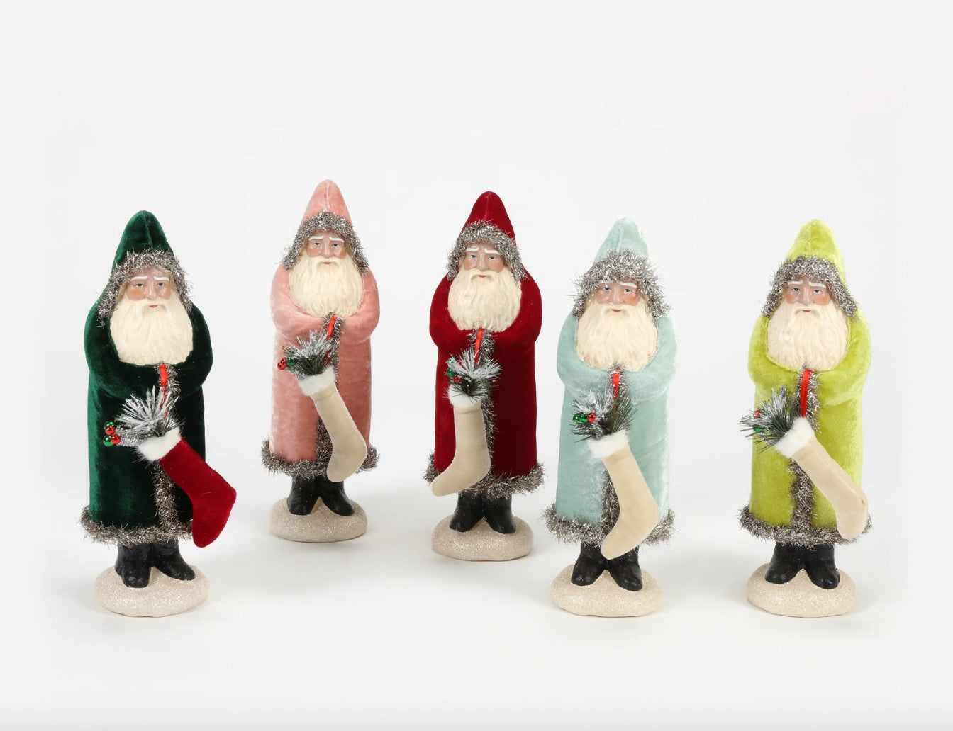 13.25" Velvet Belsnickle Santa