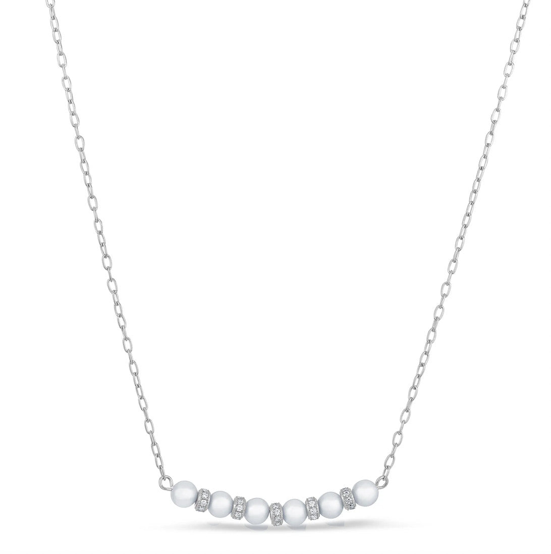 Pearl and Barrel Necklace