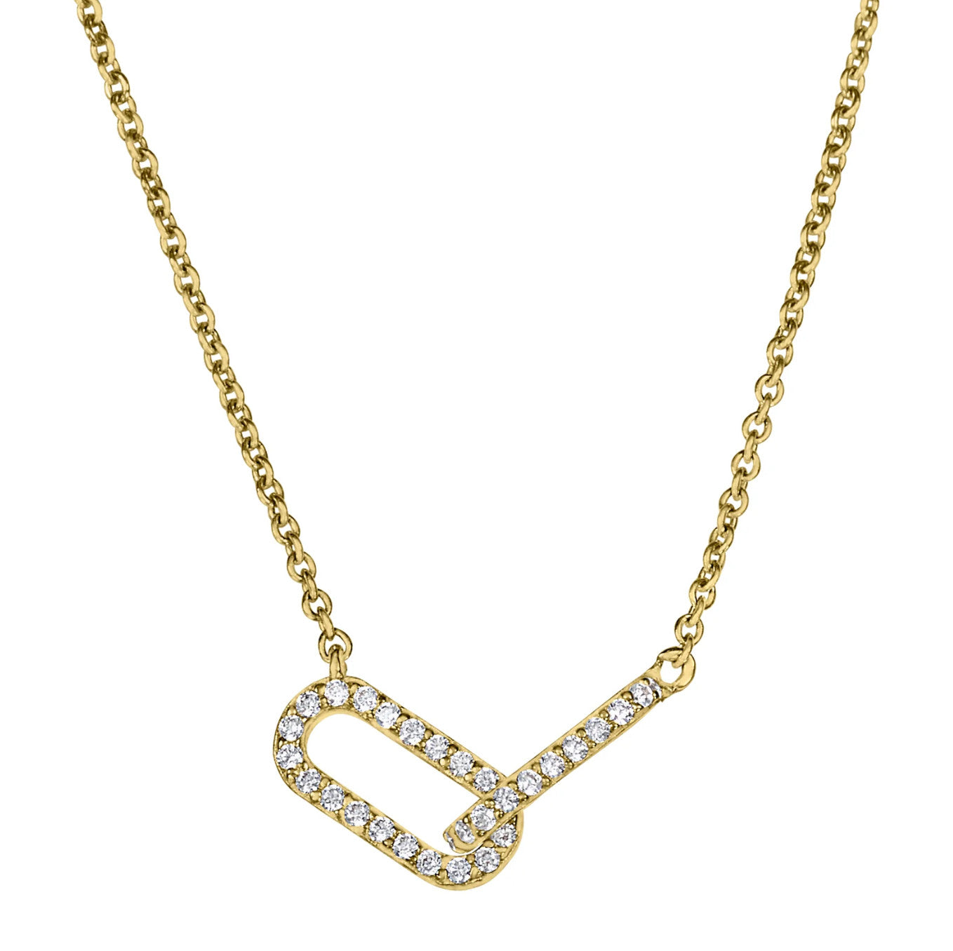 Interlocking Oval Links Necklace
