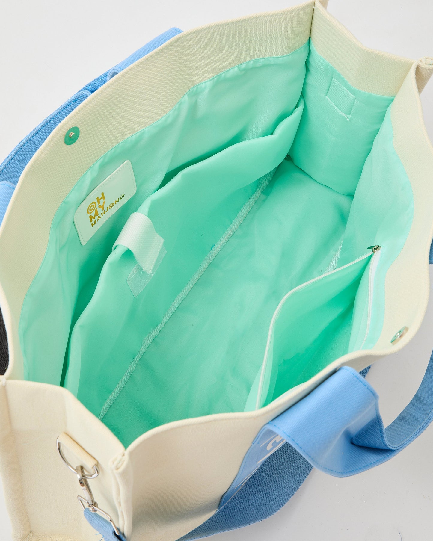 Light Blue Stitched Mahjong