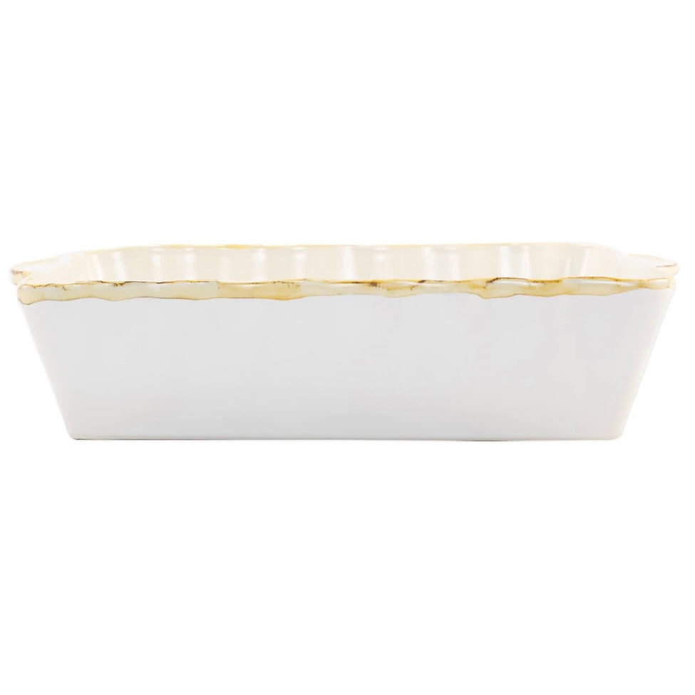 Italian Bakers White Large Rectangular Baker
