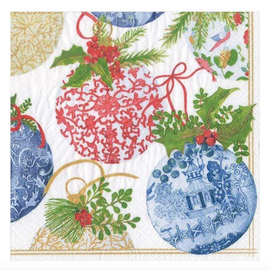 Porcelain Ornaments Paper Cocktail Napkins