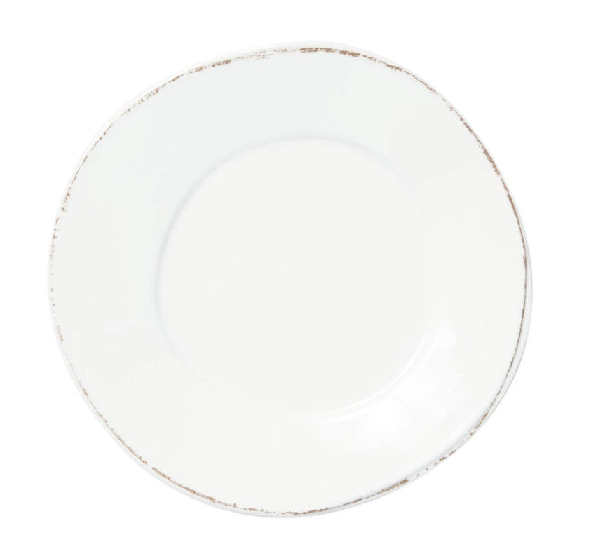 Melamine Lastra White Dinner Plate