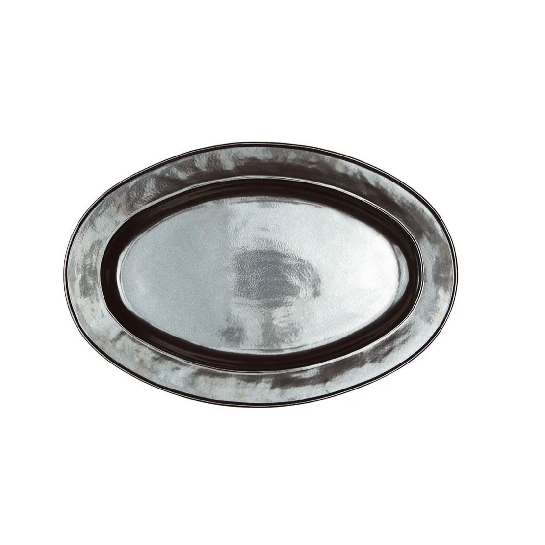 Pewter Stoneware 21" Oval Platter