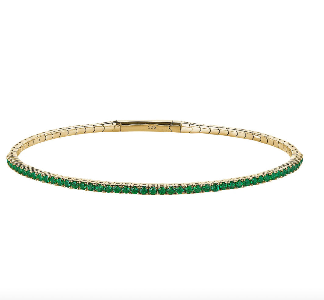 May Birthstone Flex Bracelet-Gold