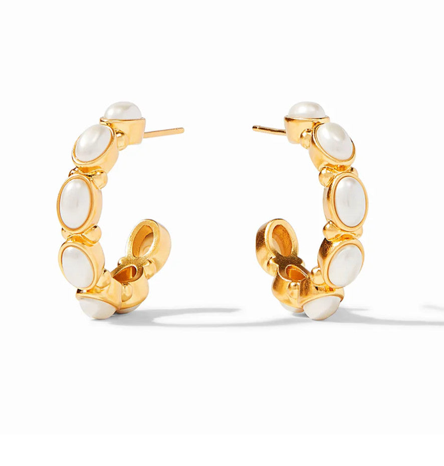 Mykonos Pearl Hoop-M