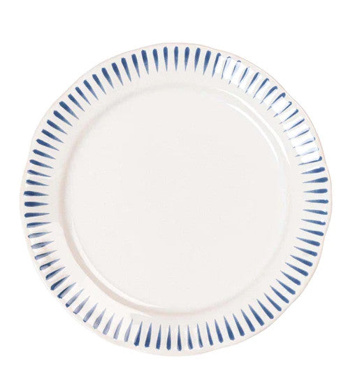 Sitio Stripe Dinner Plate-Delft Blue