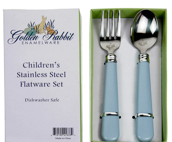 Pastel Blue Children's Flatware Set
