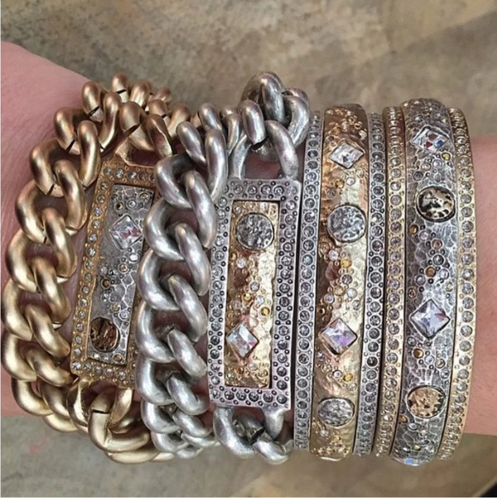 Gold Zeus Double Wrap ID Bracelet