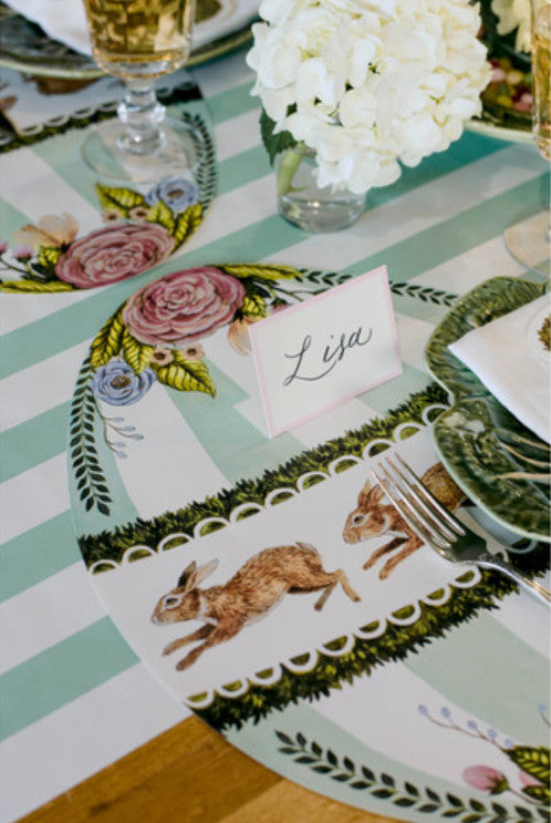 Die Cut Boxwood Bunny Egg