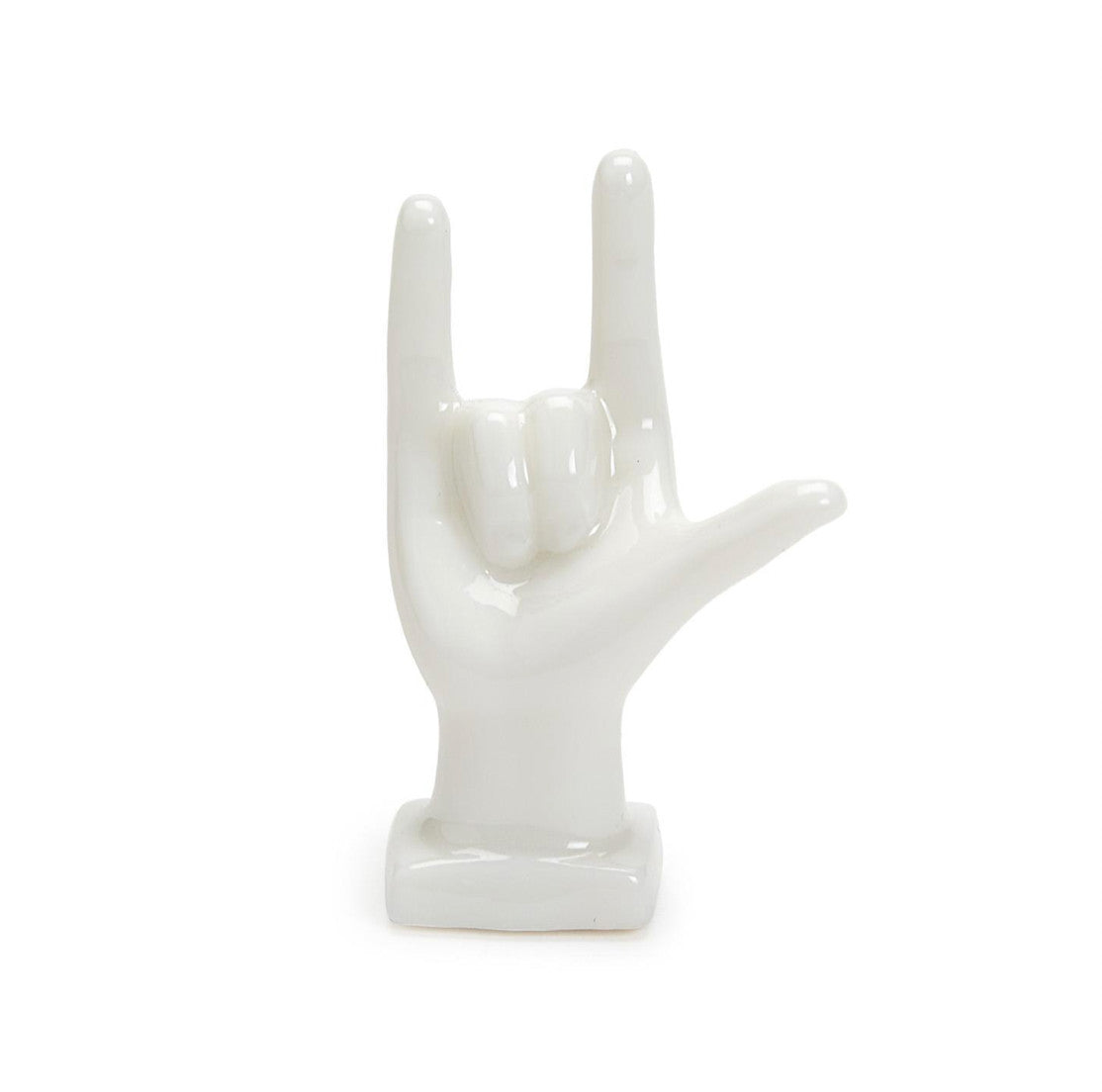 I love you hand gesture on rectangle base Matchbox