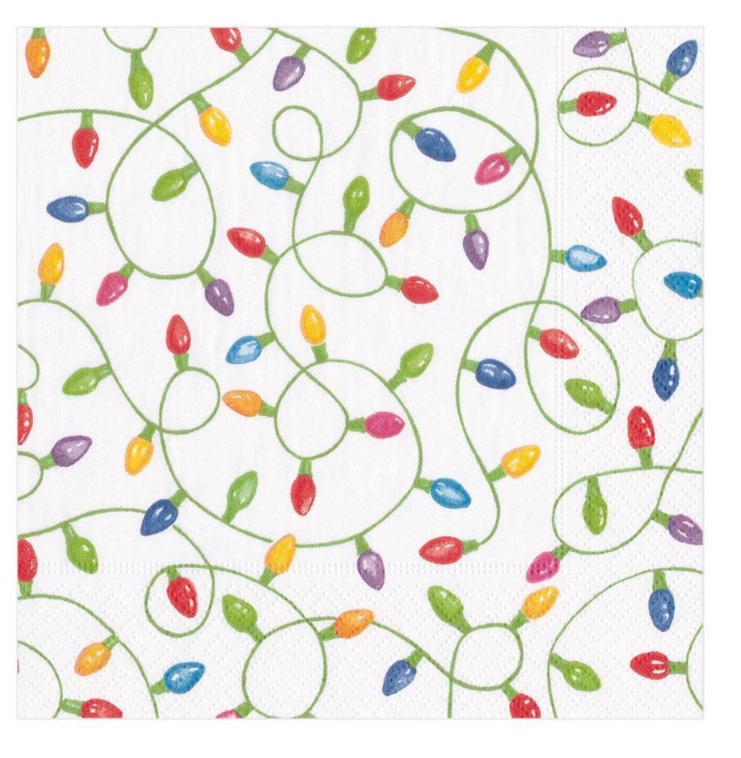Christmas Lights Cocktail Napkins