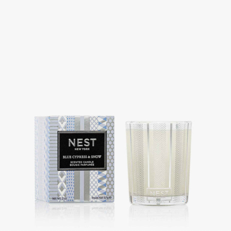 NEST Blue Cypress & Snow Votive Candle