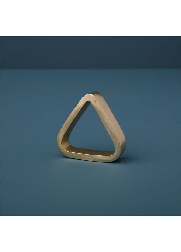 Triangle Napkin Ring, Gold