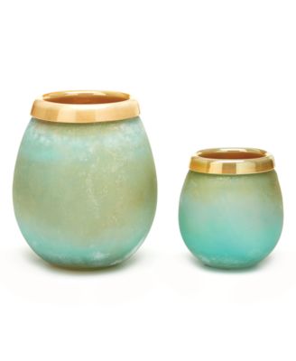 Positano Frosted Vases Hand-Blown Glass