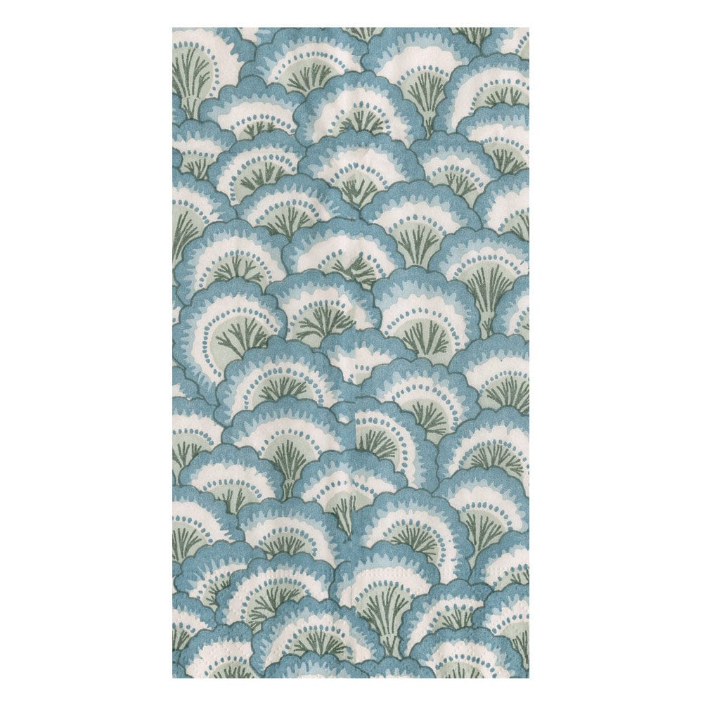 Pontchartrain Scallop Blue Guest Towel