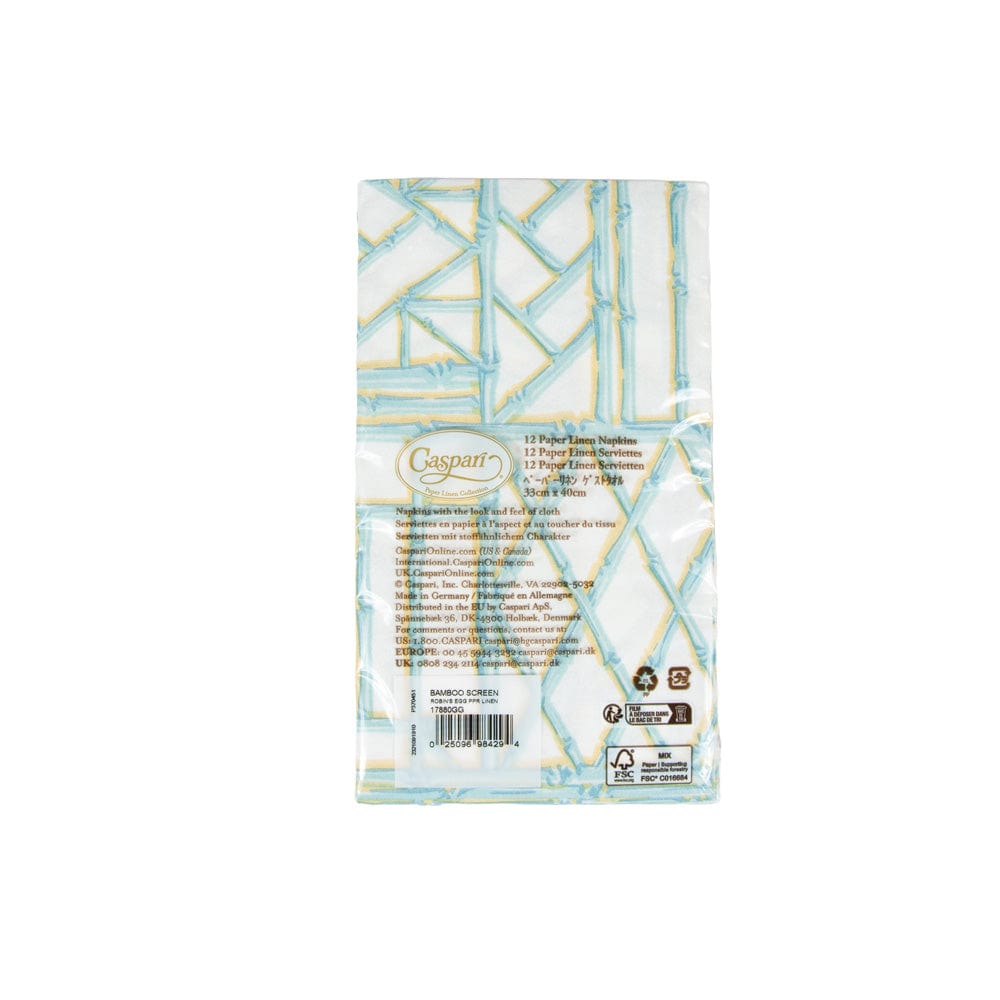 Bamboo Screen Robin'S Egg Guest Towels
