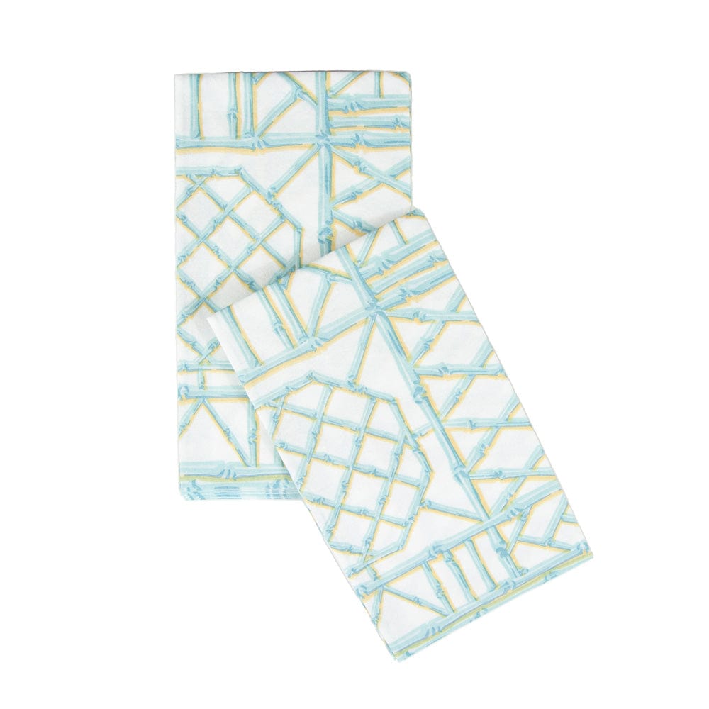 Bamboo Screen Robin'S Egg Guest Towels