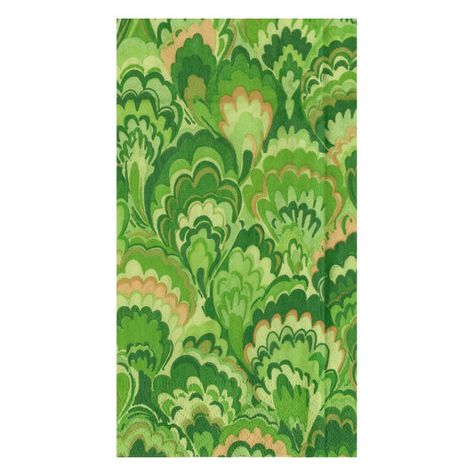 Marbled Ceramica Green Guest Towel