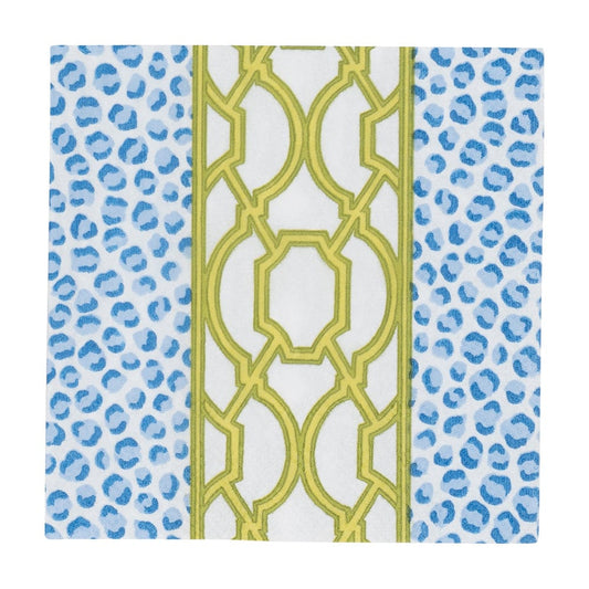 Knots And Spots Blue/green Napkin Cocktail