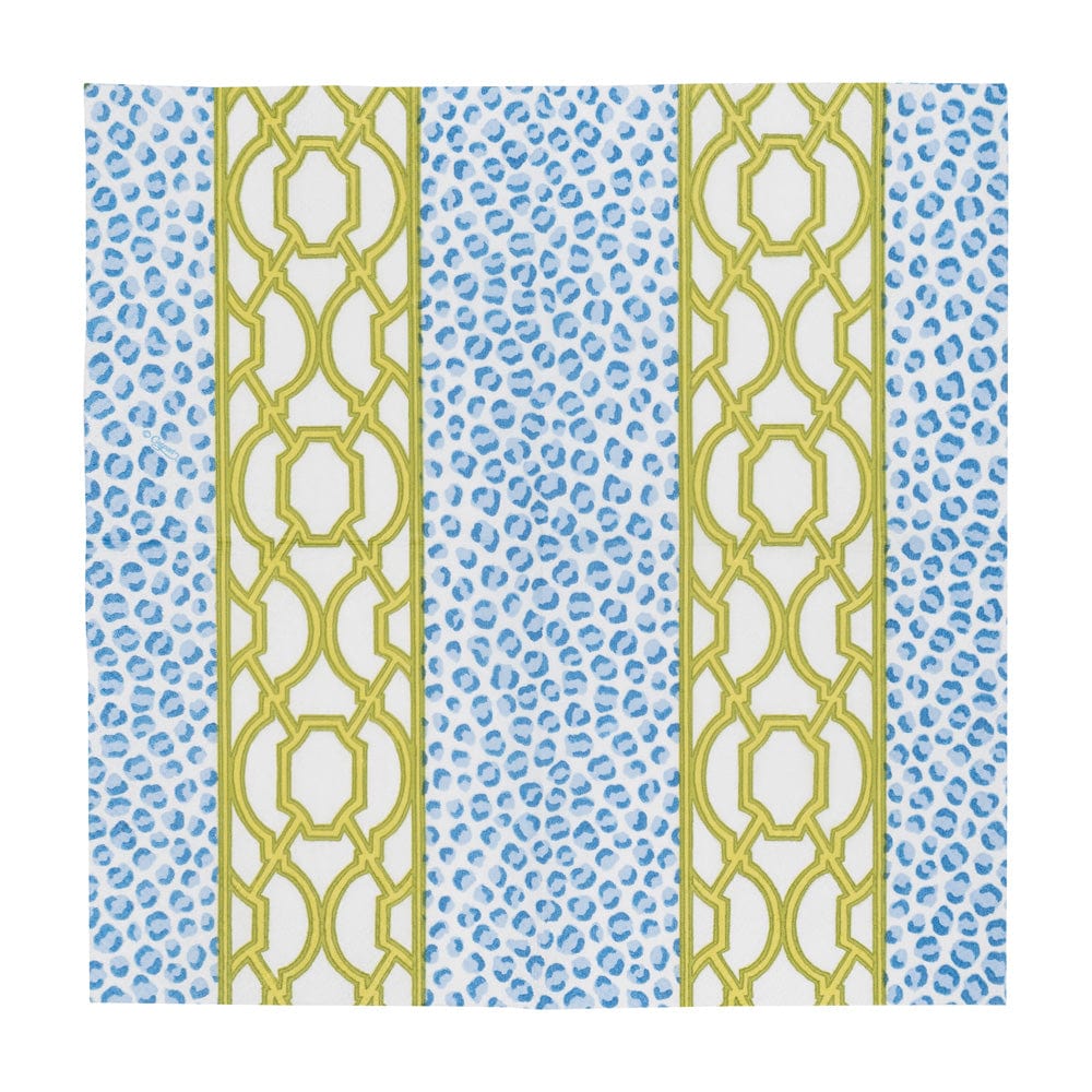 Knots And Spots Blue/green Napkin Cocktail