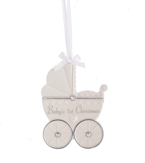 Baby's First Christmas Baby Buggy Ornament