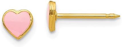 24K Gold Plate Pink Heart