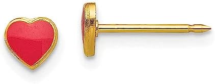 24K Gold Plate Red Heart