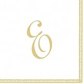 Initial Monogram Cocktail Napkins