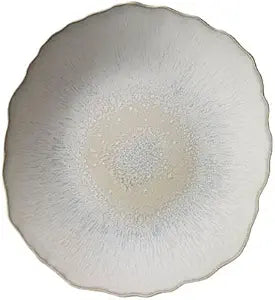 Plume White Pearl Dinner Plate