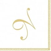 Initial Monogram Cocktail Napkins