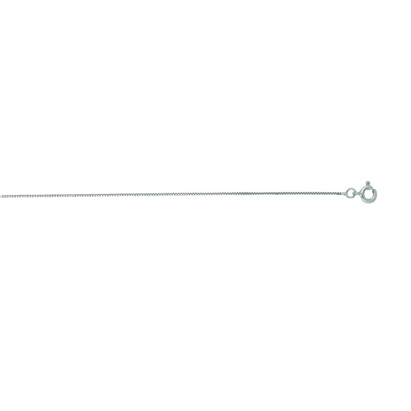 14K 18in .6mm Classic Box Chain w/ Spring Ring Clasp