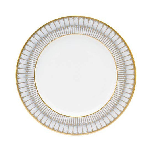Arcades Grey & Gold Dinner Plate
