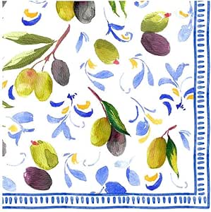 Mediterranean Blue Napkin Cocktail