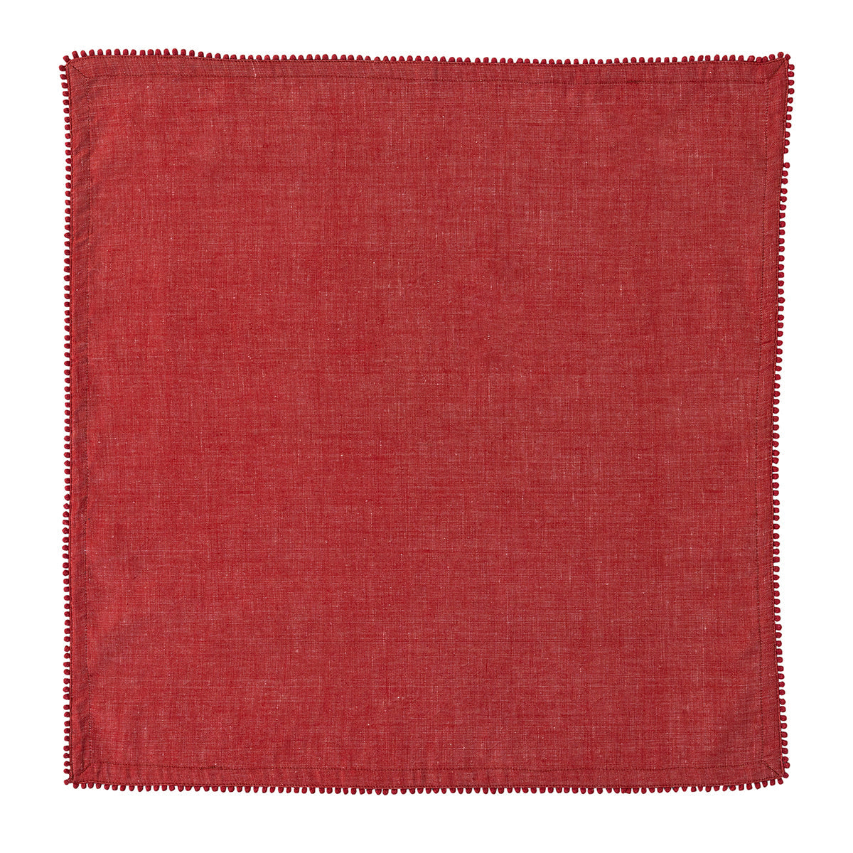 Berry Trim Napkin- Red (Set of 4)
