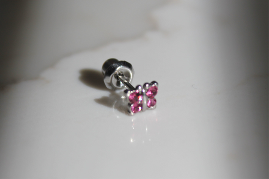 SS Pink Crystal Butterfly